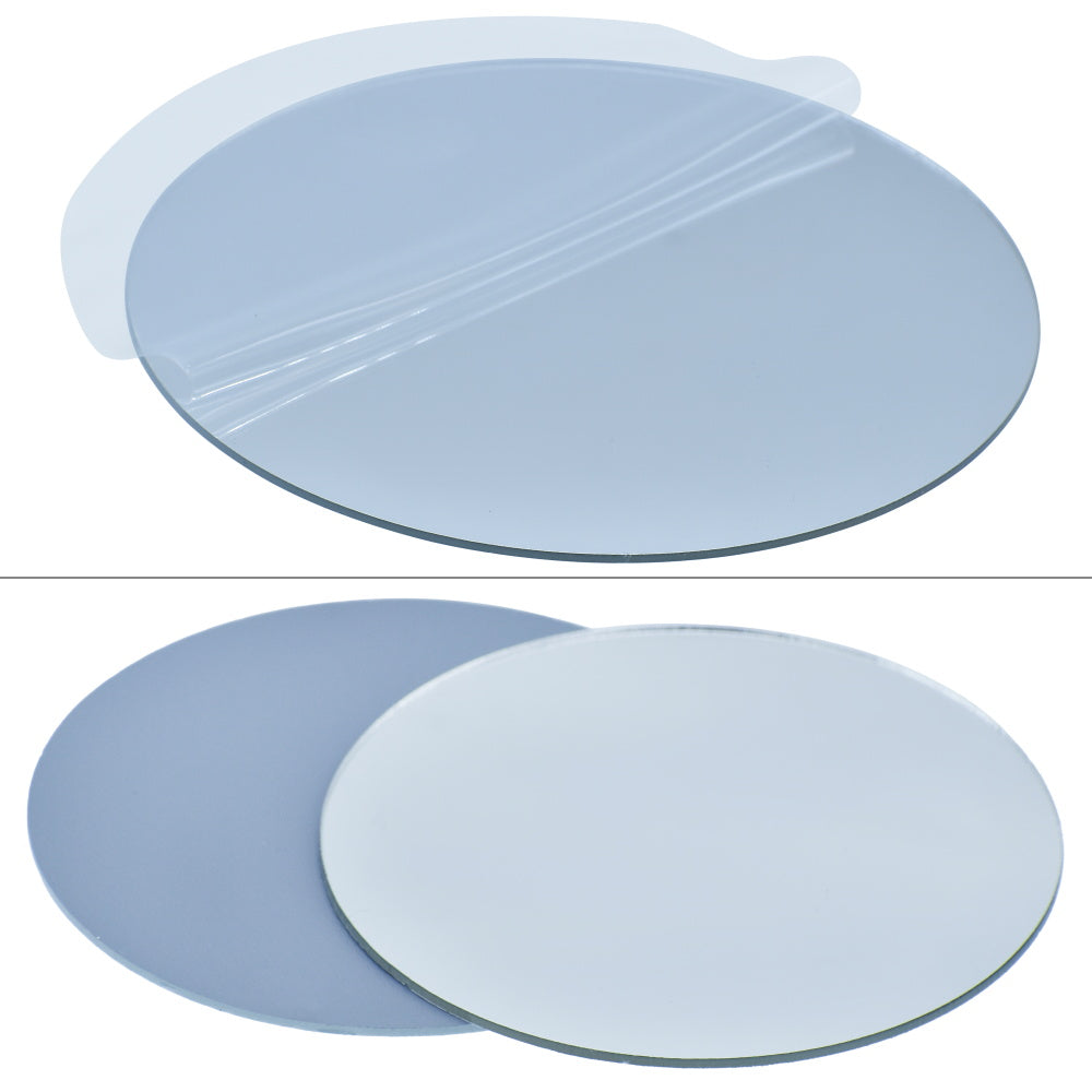 Gift To Love | Acrylic Mirrors Round | Color : Silver | Size : 5 Inch | Pcs : 2 Pcs | Code : AMRS03