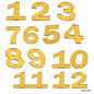 Gift To Love | Acrylic Numerical For Clock | Color : Gold | Pcs : 12 Pcs Set | Code : AN1T00