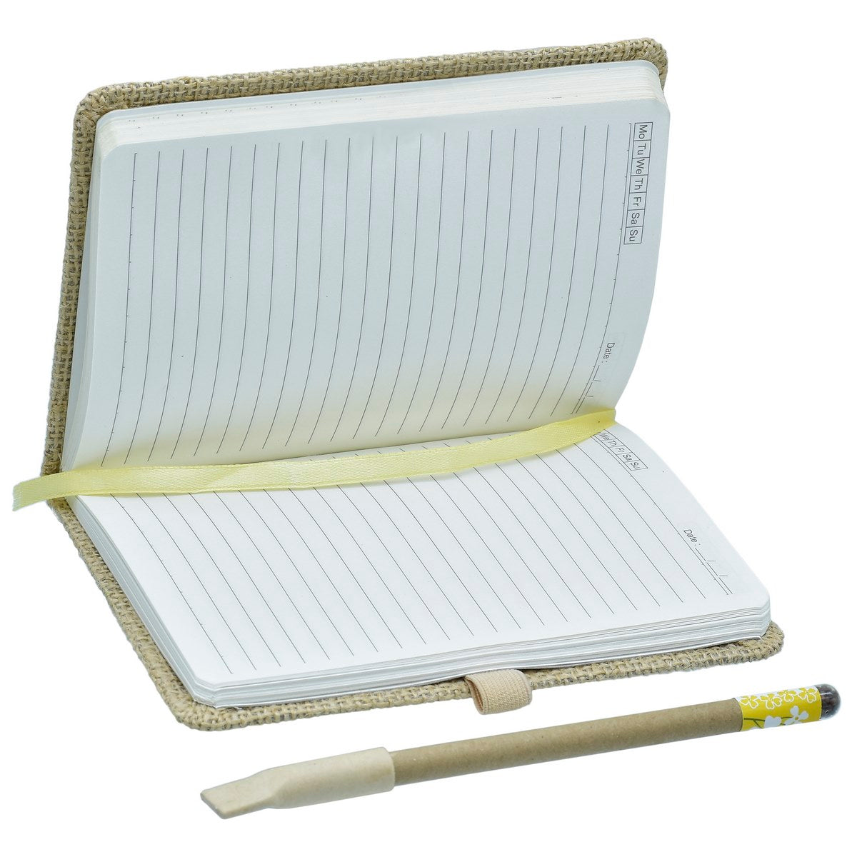 Gift To Love | Notebook Jute Cover | Color : Natural | Size : A6 | Pcs : 160 Pages | Code : ANBN00