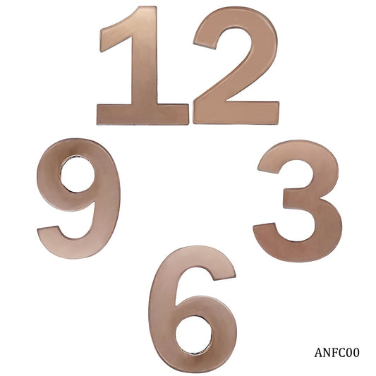 Gift To Love | Acrylic Numerical For Clock | Color : Copper | Code : ANFC00
