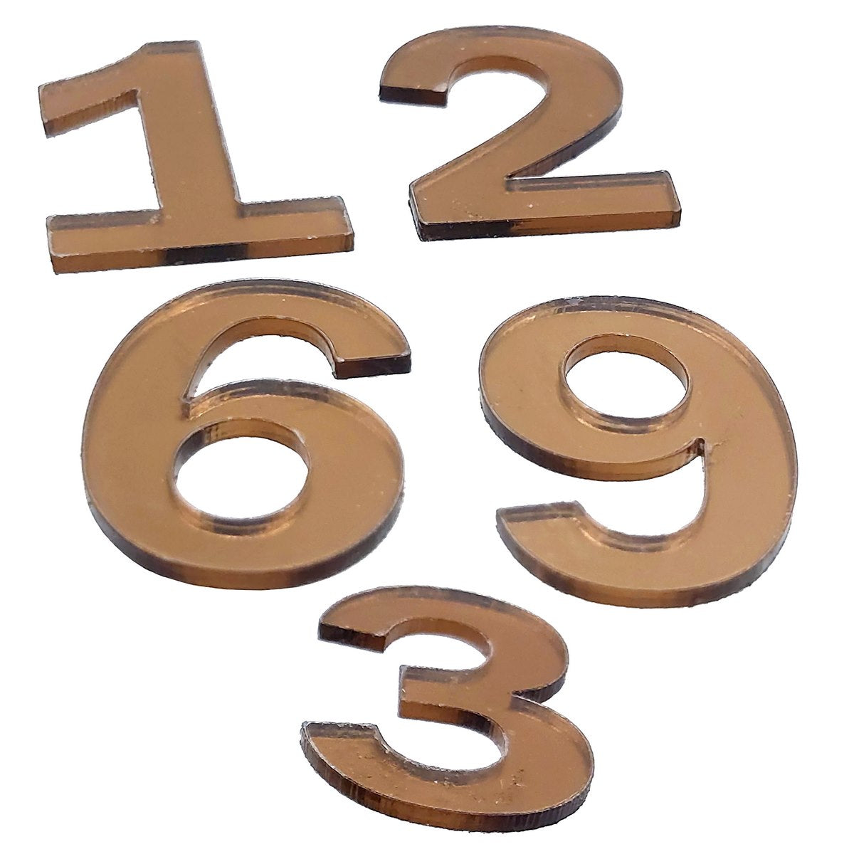 Gift To Love | Acrylic Numerical For Clock | Color : Copper | Code : ANFC00
