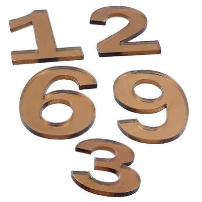 Gift To Love | Acrylic Numerical For Clock | Color : Copper | Code : ANFC00