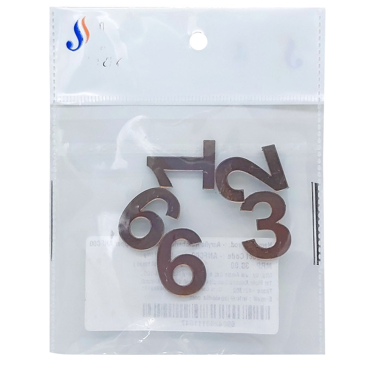 Gift To Love | Acrylic Numerical For Clock | Color : Copper | Code : ANFC00