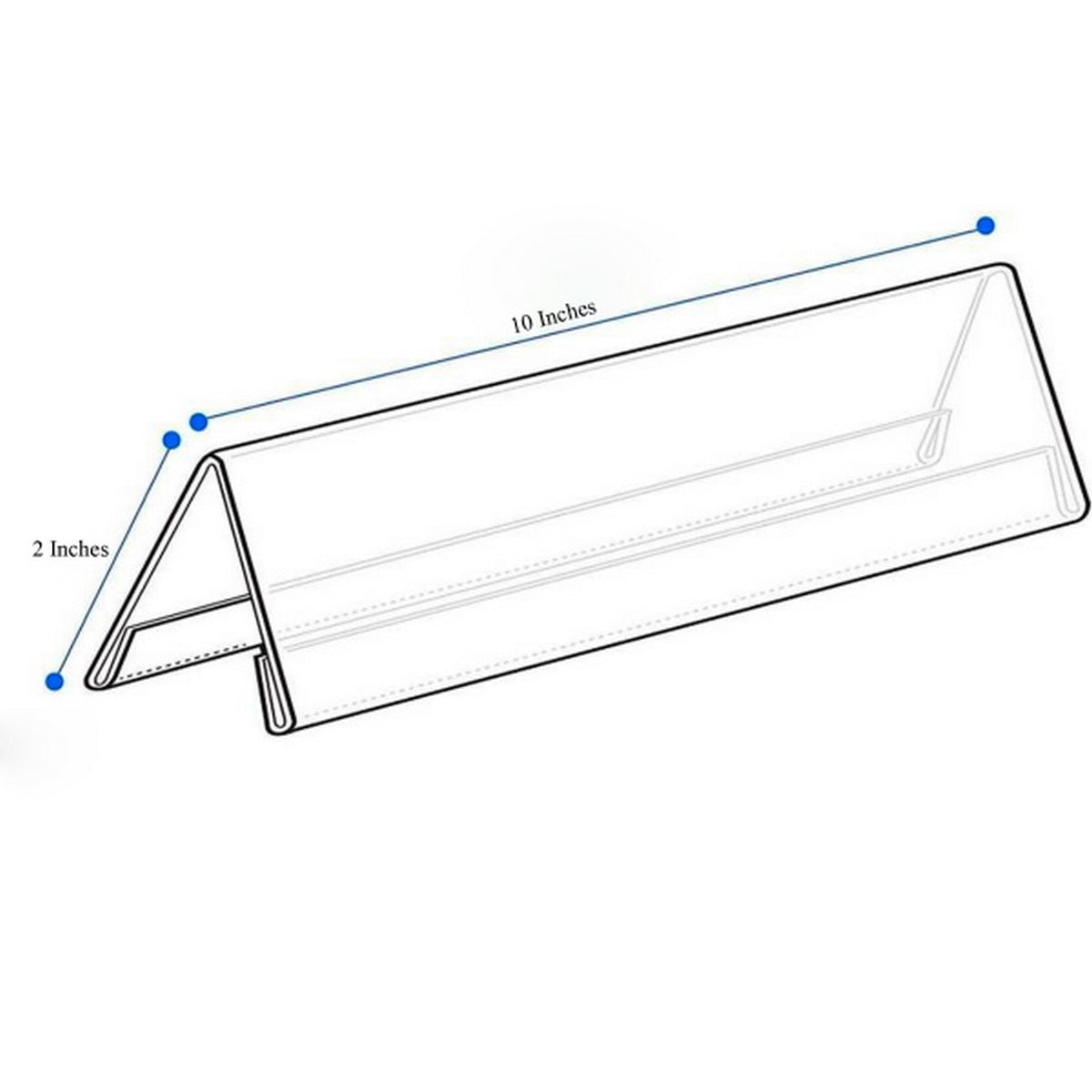 Gift To Love | Acrylic Name Holder | Size : 10 Inch | Code : ANHID10X2