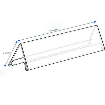 Gift To Love | Acrylic Name Holder | Size : 2 Mm Id 12 Inch V 12x2 | Code : ANHID12X2