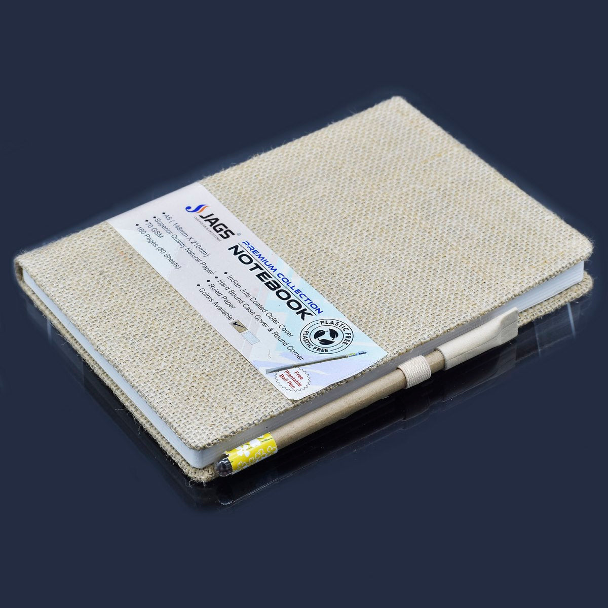 Gift To Love | Notebook Jute Cover | Color : Natural | Size : A5 | Pcs : 160 Pages | Code : ANJC00