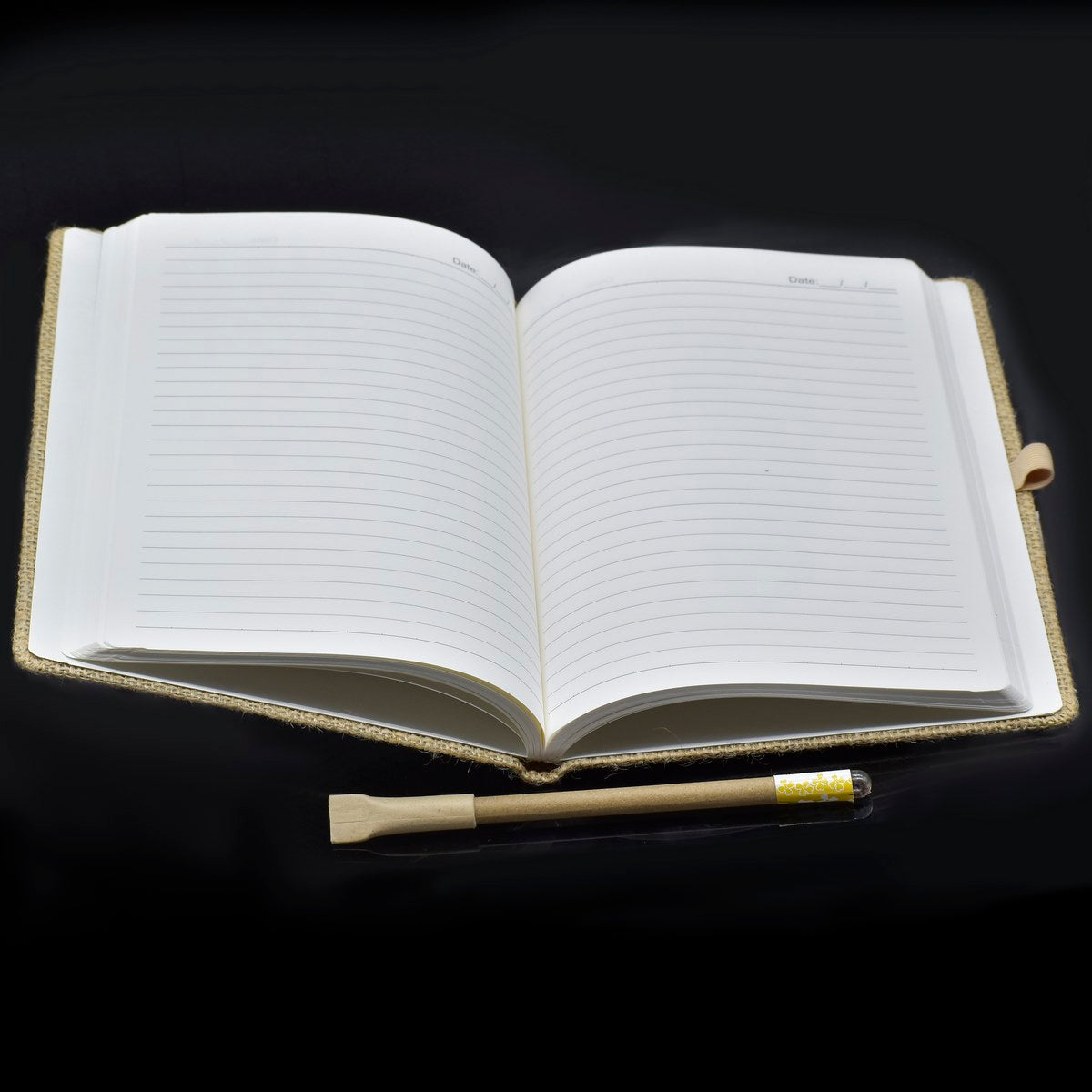 Gift To Love | Notebook Jute Cover | Color : Natural | Size : A5 | Pcs : 160 Pages | Code : ANJC00