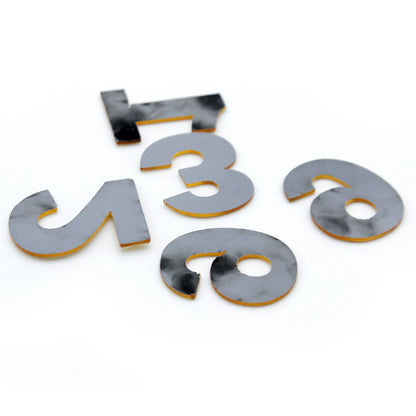 Gift To Love | Acrylic Numerical For Clock | Color : Gold | Code : ANN000