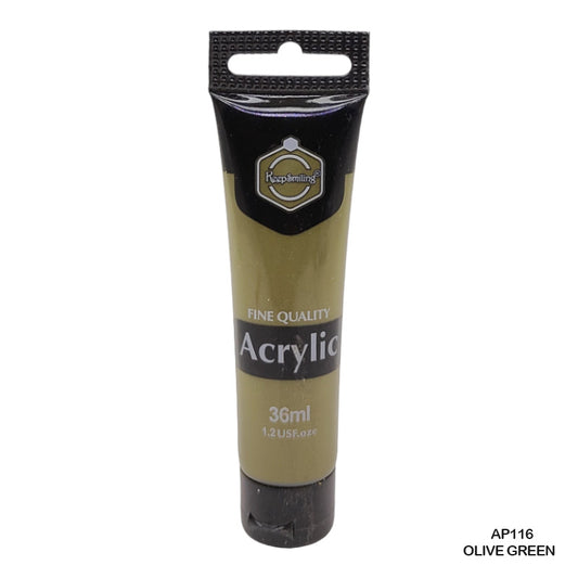 Gift To Love | Acrylic Paint Tube | Color : Olive Green | Size : 36 Ml | Code : AP116