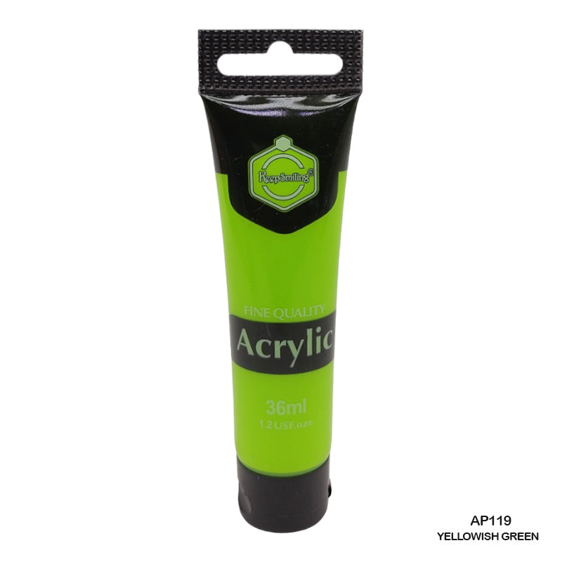 Gift To Love | Acrylic Paint Tube | Color : Yellowish Green | Size : 36 Ml | Code : AP119