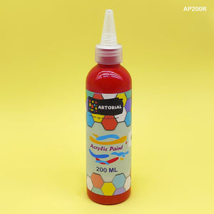 Gift To Love | Acrylic Paint | Color : Red | Size : 200 Ml | Code : AP200R