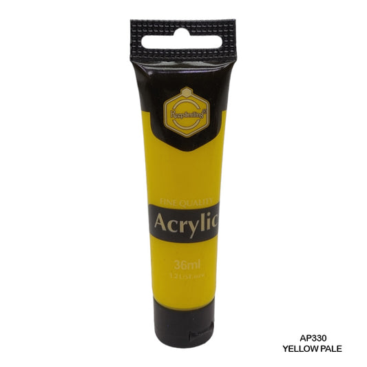 Gift To Love | Acrylic Paint Tube | Color : Yellow Pale | Size : 36 Ml | Code : AP330