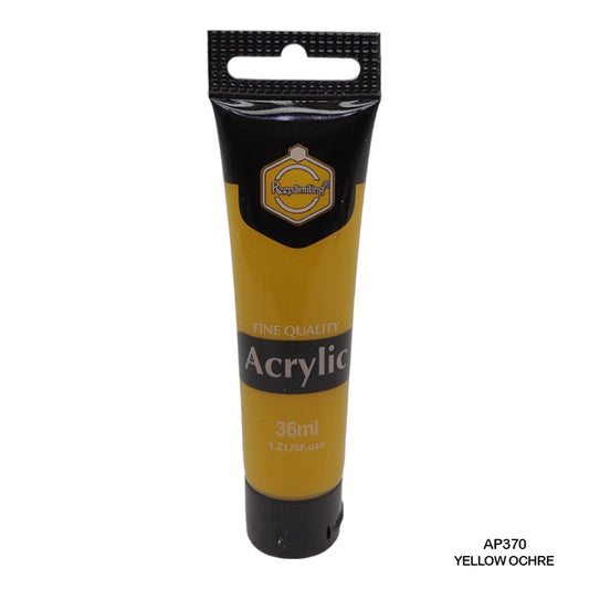 Gift To Love | Acrylic Paint Tube | Color : Yellow Ochre | Size : 36 Ml | Code : AP370