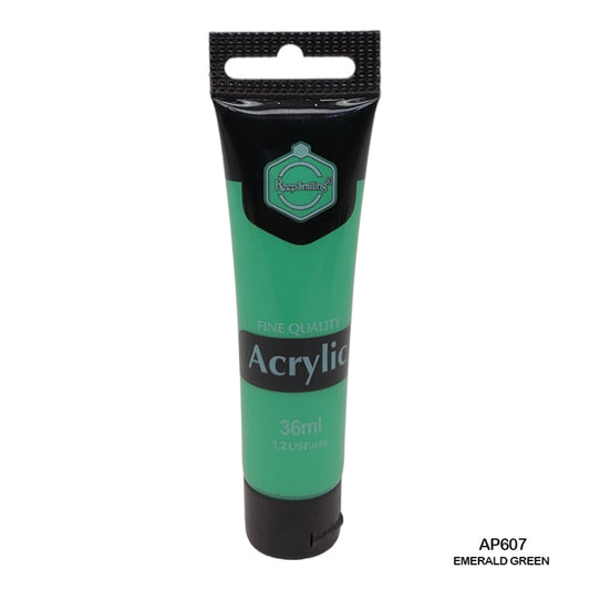 Gift To Love | Acrylic Paint Tube | Color : Emerald Green | Size : 36 Ml | Code : AP607