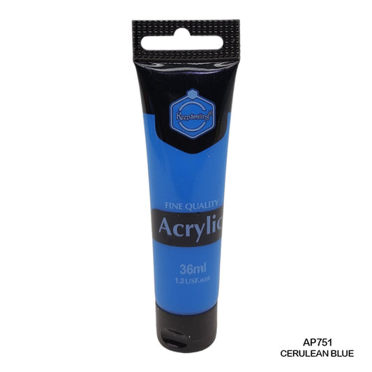 Gift To Love | Acrylic Paint Tube | Color : Cerulean Blue | Size : 36 Ml | Code : AP751