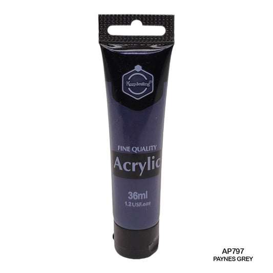 Gift To Love | Acrylic Paint Tube | Color : Paynes Grey | Size : 36 Ml | Code : AP797