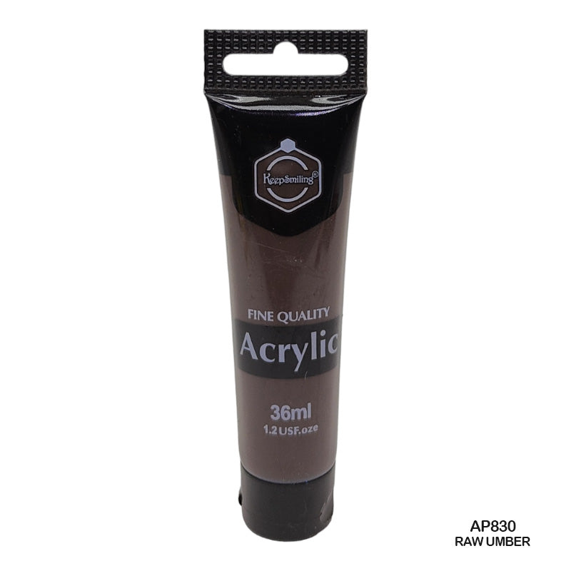 Gift To Love | Acrylic Paint Tube | Color : Raw Umber | Size : 36 Ml | Code : AP830