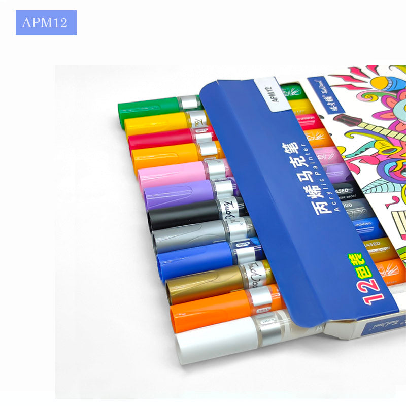 Gift To Love | Acrylic Paint Marker | Pcs : 12 Pcs | Code : APM12