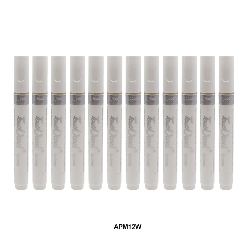 Gift To Love | Acrylic Paint Marker | Color : White | Pcs : 12 Pcs | Code : APM12W
