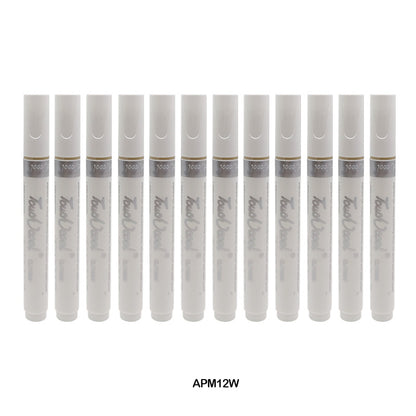 Gift To Love | Acrylic Paint Marker | Color : White | Pcs : 12 Pcs | Code : APM12W