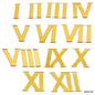 Gift To Love | Acrylic Roman Number For Clock | Color : Gold | Pcs : 12 Pcs Set | Code : ARN100