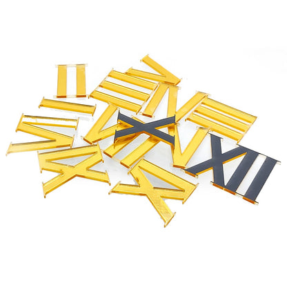 Gift To Love | Acrylic Roman Number For Clock | Color : Gold | Pcs : 12 Pcs Set | Code : ARN100