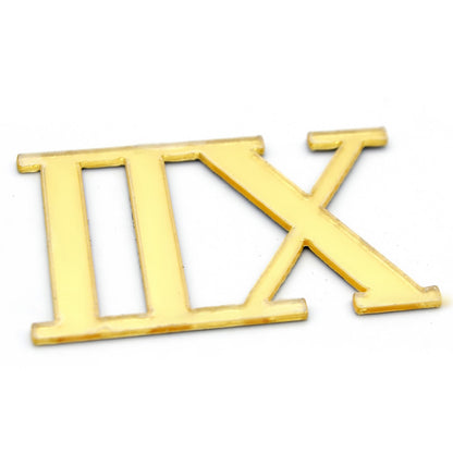 Gift To Love | Acrylic Roman Number For Clock | Color : Gold | Code : ARNA00
