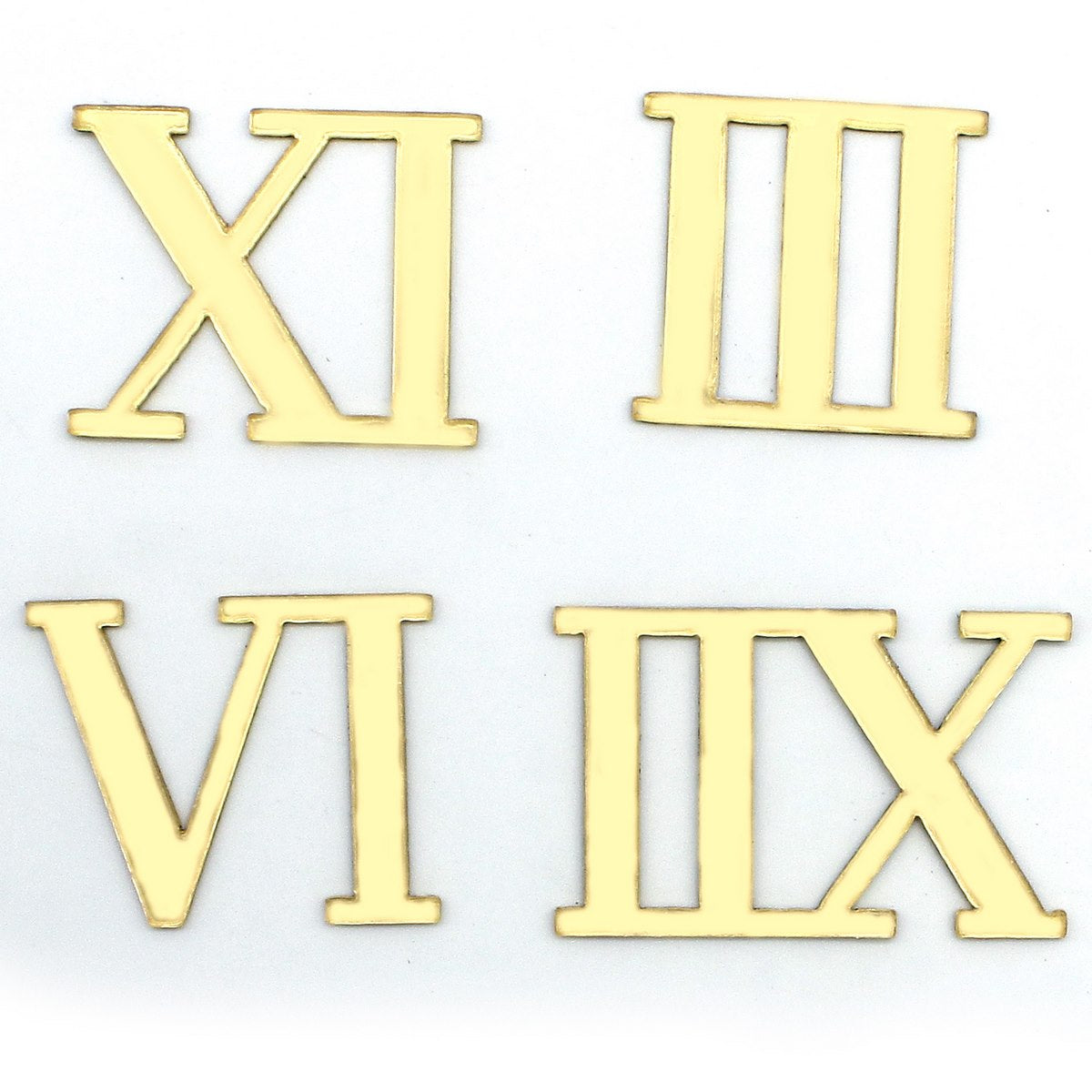 Gift To Love | Acrylic Roman Number For Clock | Color : Gold | Code : ARNA00