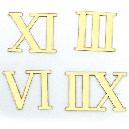 Gift To Love | Acrylic Roman Number For Clock | Color : Gold | Code : ARNA00