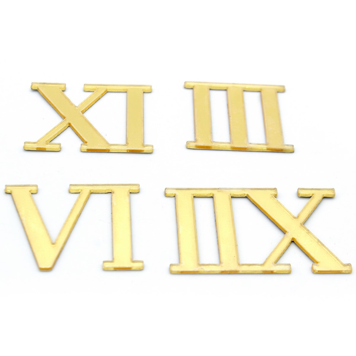 Gift To Love | Acrylic Roman Number For Clock | Color : Gold | Code : ARNA00