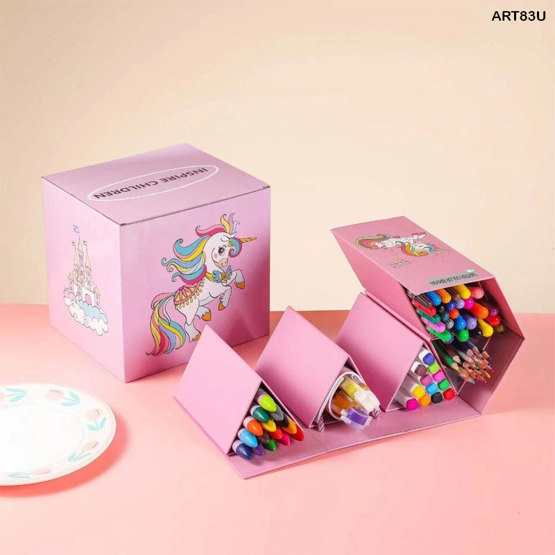 Gift To Love | Art Color Hexagon Unicorn | Pcs : 83 Pc | Code : ART83U