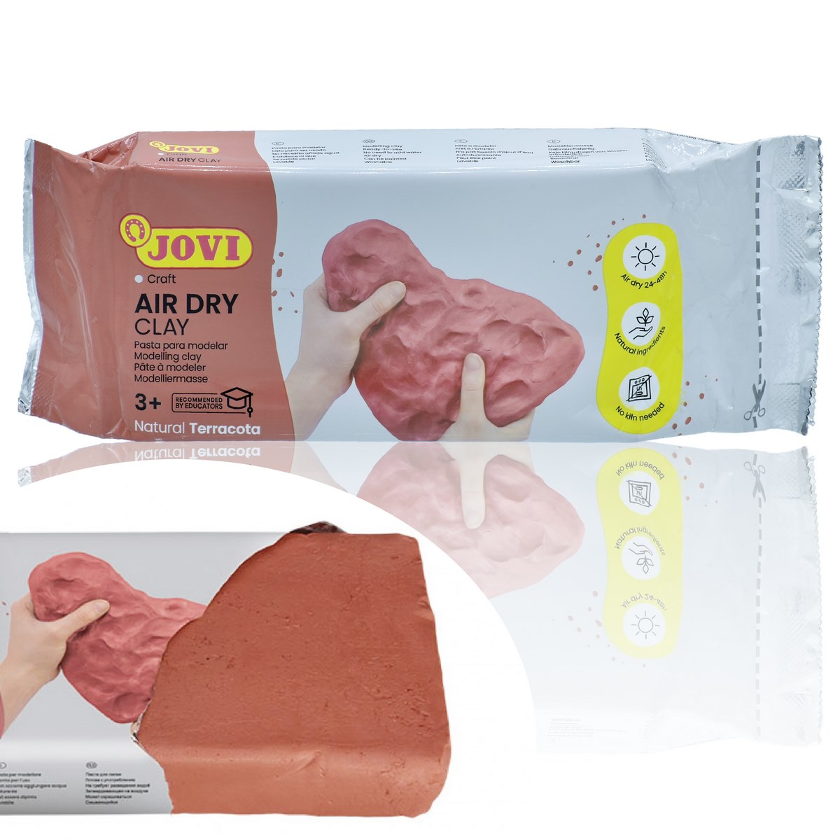 Gift To Love | Jovi Air Hardening Bar | Color : Terracotta | Size : 500 Gr | Code : ART88