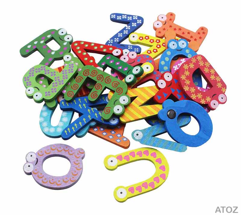 WOODEN MAGNET A TO Z (ATOZ) - GIFT TO LOVE