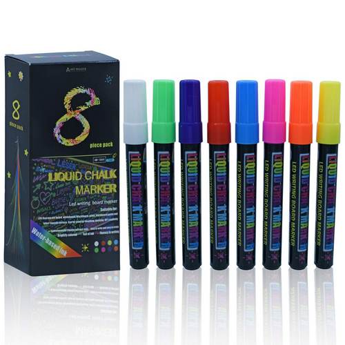 Gift To Love | Liquid Chalk Marker Led Writing Board Marker 7mm 8Pc | Code : AW-1844