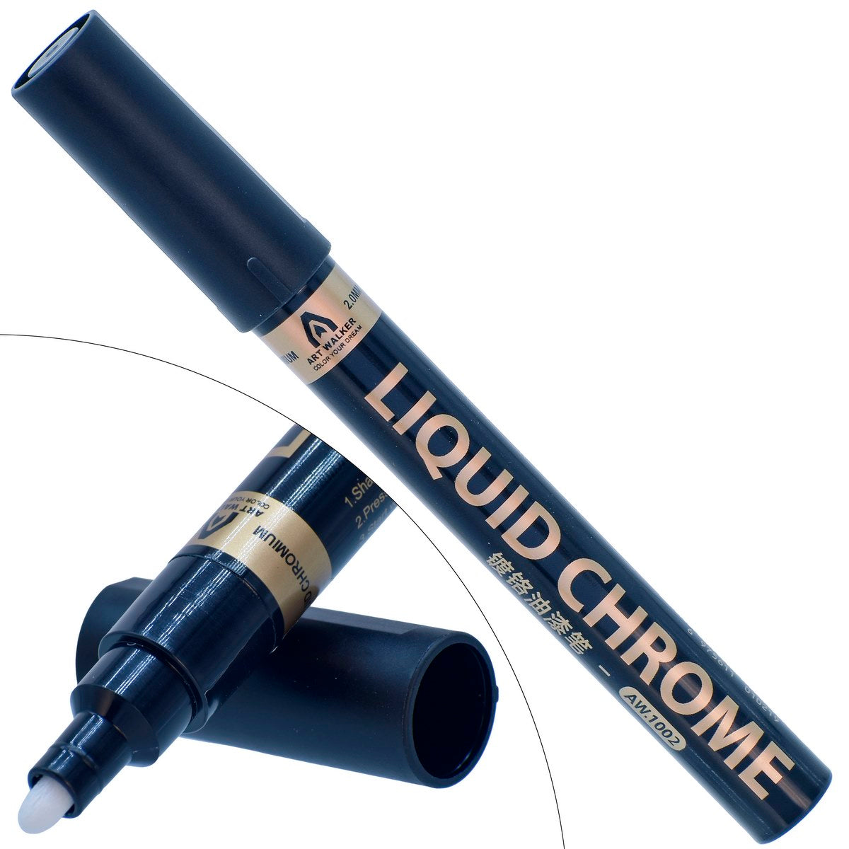 Gift To Love | Liquid Chrome Gold Marker | Color : Gold | Size : 2 Mm | Code : AW1002
