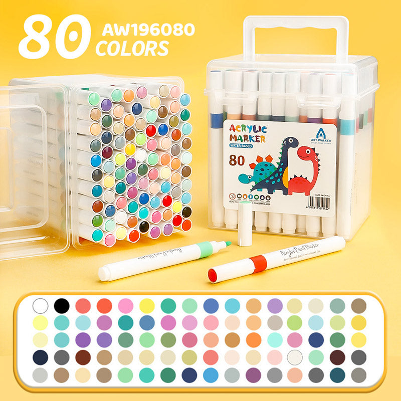 Gift To Love | Water Based Acrylic Marker | Pcs : 80 Pcs | Code : AW196080