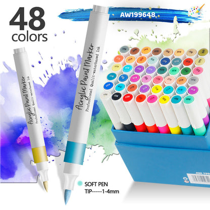 Gift To Love | Acrylic Paint Marker | Pcs : 48 Pcs | Code : AW199648