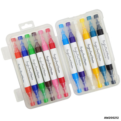 Gift To Love | Acrylic Paint Marker Double Head | Pcs : 12 Color | Code : AW200212