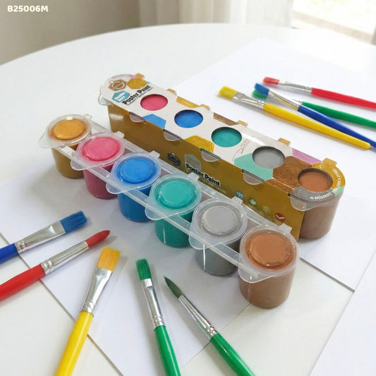 Gift To Love | Metalic Poster Paint Color 6PC 25ML | Code : B25006M