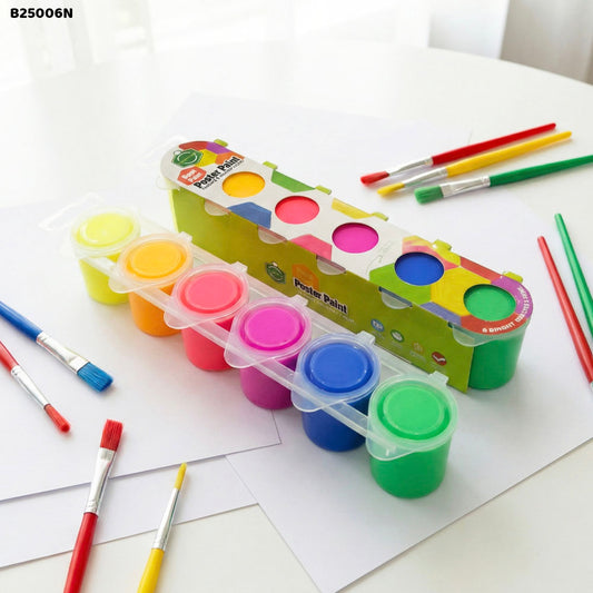 Gift To Love | Neon Poster Paint Color 6PC 25ML | Code : B25006N