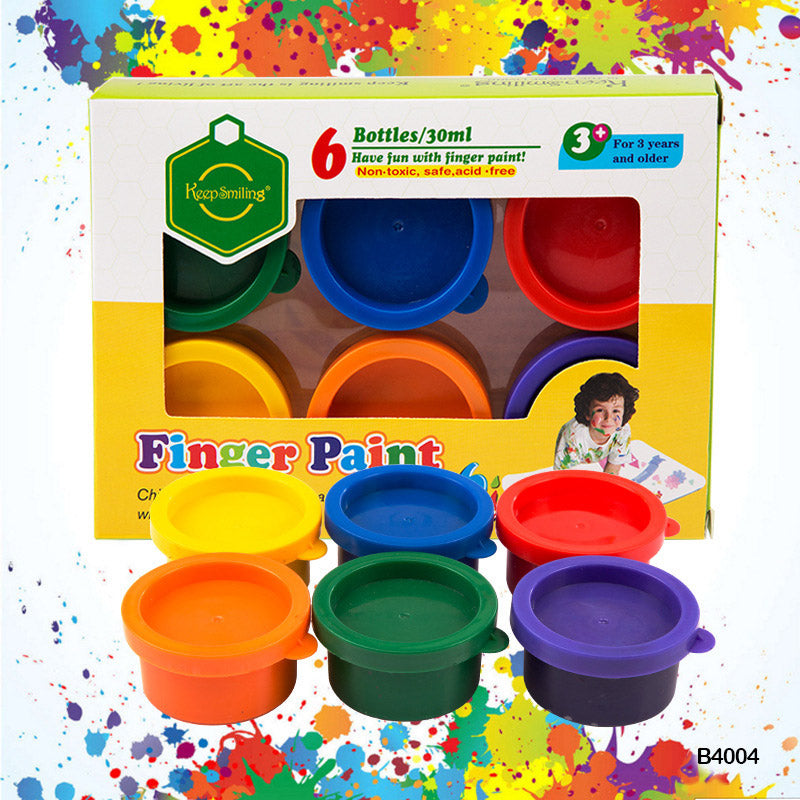 Finger Paint Color 6Pc (B4004)-Gift To Love-Art & Craft