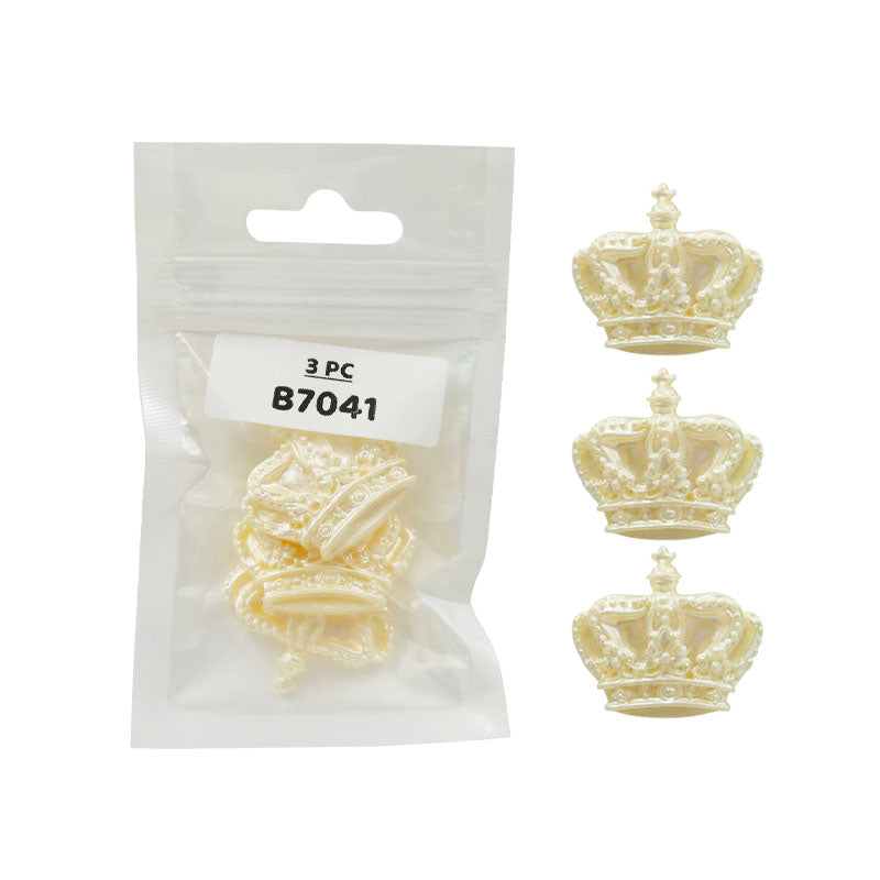 B7041 Resin Emblishment 3Pc