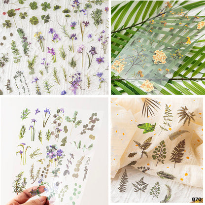 Gift To Love | Flower Leaf Sticker Journaling | Pcs : 6 Pc | Code : B70