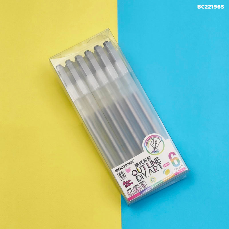 Bc22196S Silver Pen 0.8Mm 6Pcs