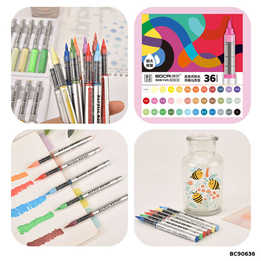 Gift To Love | Bocai Acrylic Marker | Pcs : 36 Colors | Code : BC90636