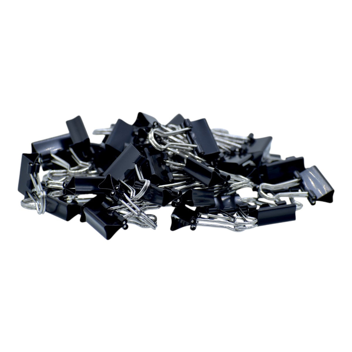 Gift To Love | Binder Clips | Color : Black | Size : 15 Mm | Pcs : 60 Pcs Box | Code : BCBK15MM