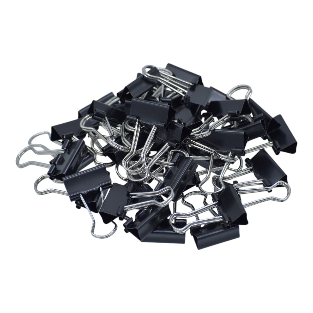 Gift To Love | Binder Clips | Color : Black | Size : 19 Mm | Pcs : 40 Pcs Box | Code : BCBK19MM