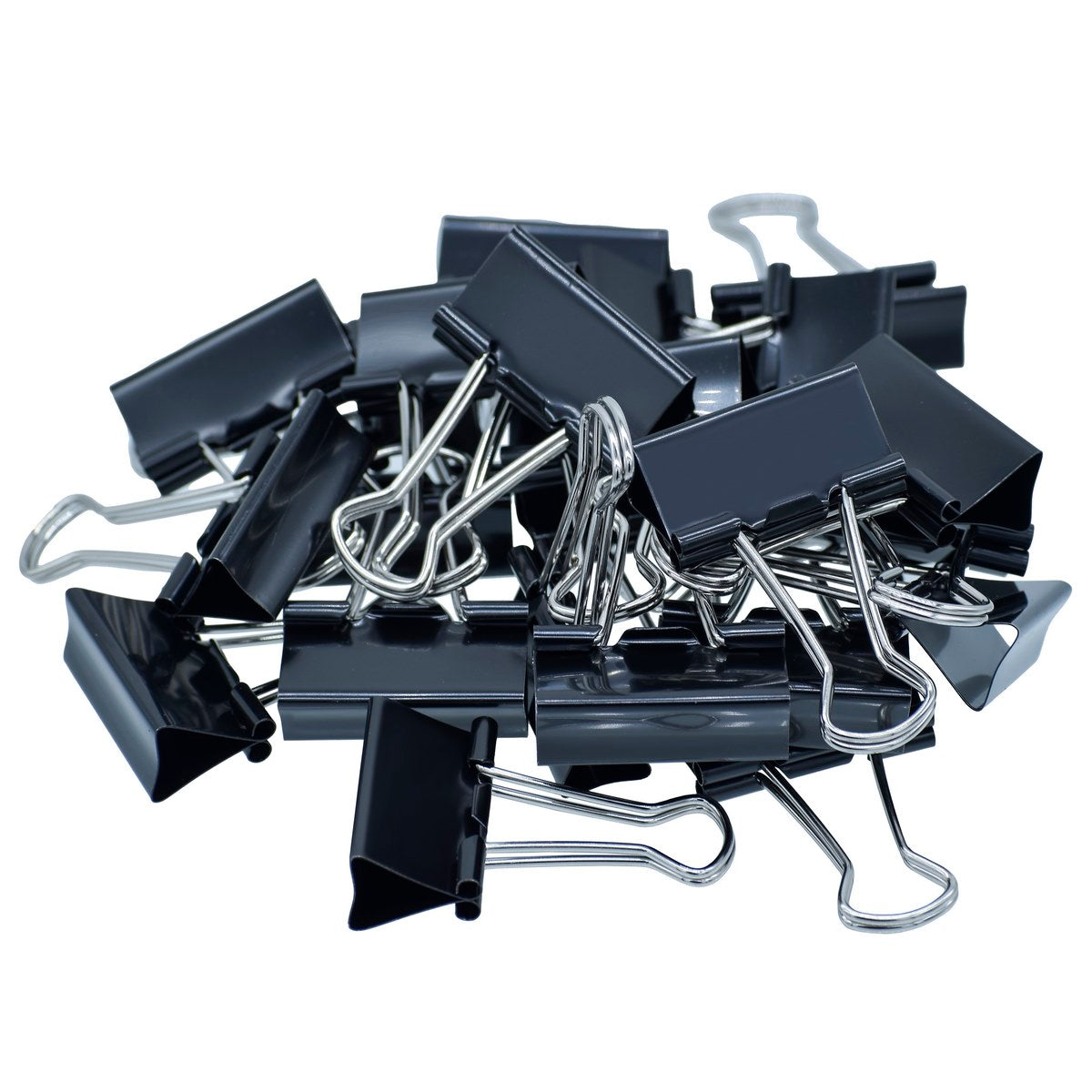 Gift To Love | Binder Clips | Color : Black | Size : 32 Mm | Pcs : 24 Pcs Box | Code : BCBK32MM