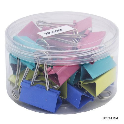 Gift To Love | Binder Clips Colour 41mm 24pcs Box | Code : BCC41MM