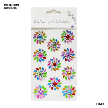 Gift To Love | Bindi Diamond Pearl Design Sticker | Code : BINDI